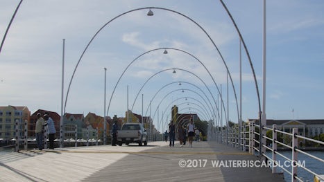 Curacao pontoon bridge - It's very secure.  Wheelchairs and scooters sh