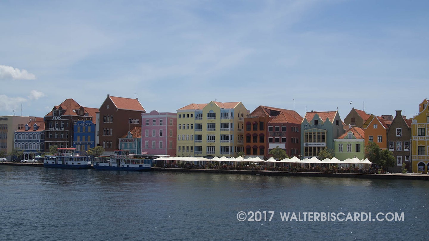 Curacao - Downtown shopping and dining district.