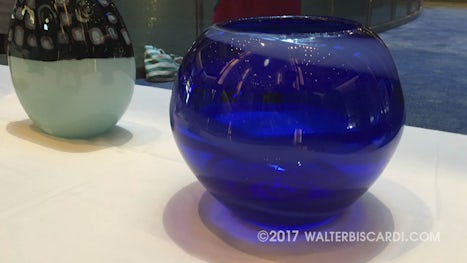 Corning Museum of Glass - Hot Glass Auction.  The 'miracle blue bowl&#3