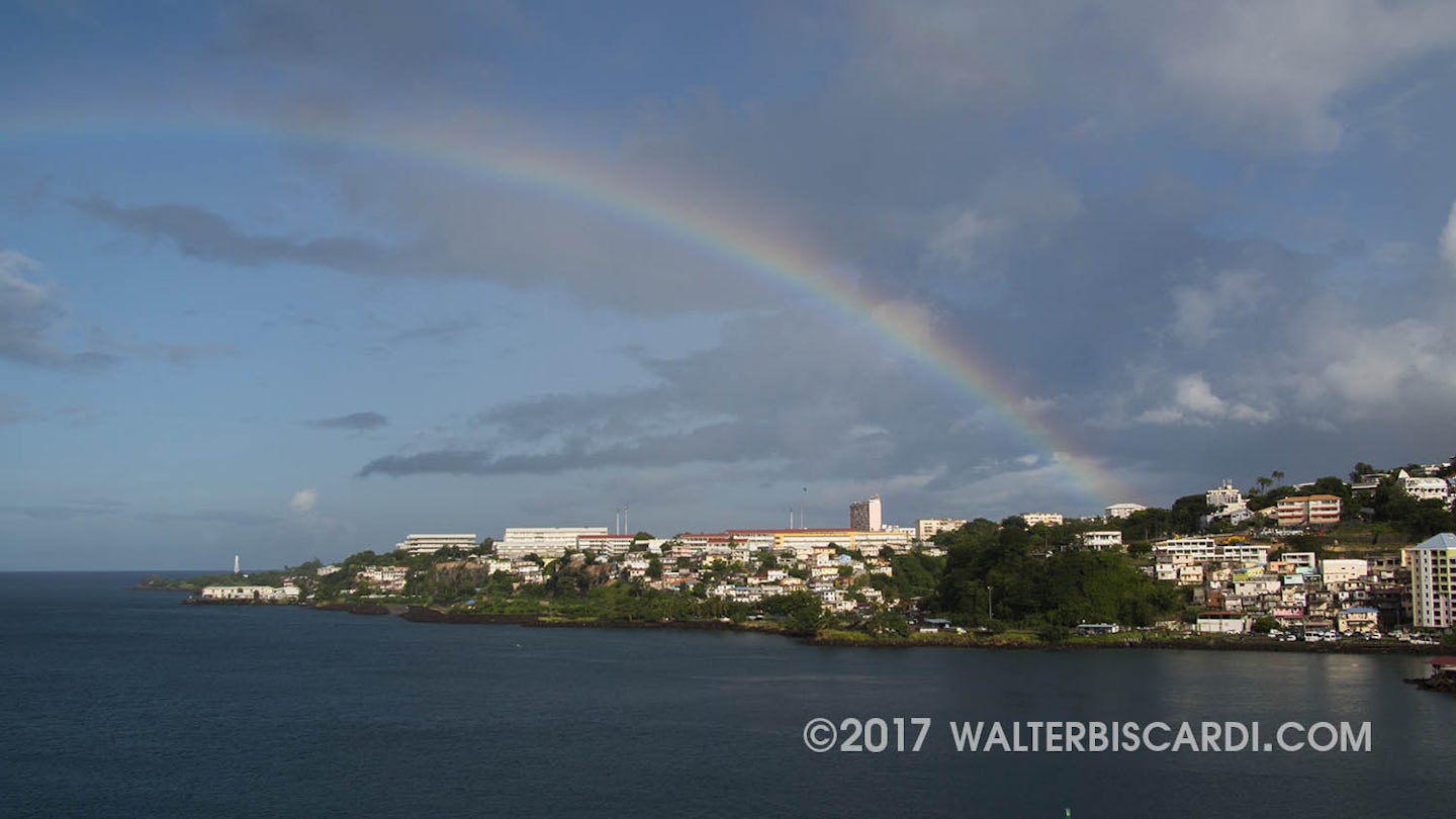 St. Lucia - A rainbow appeared to greet us.
