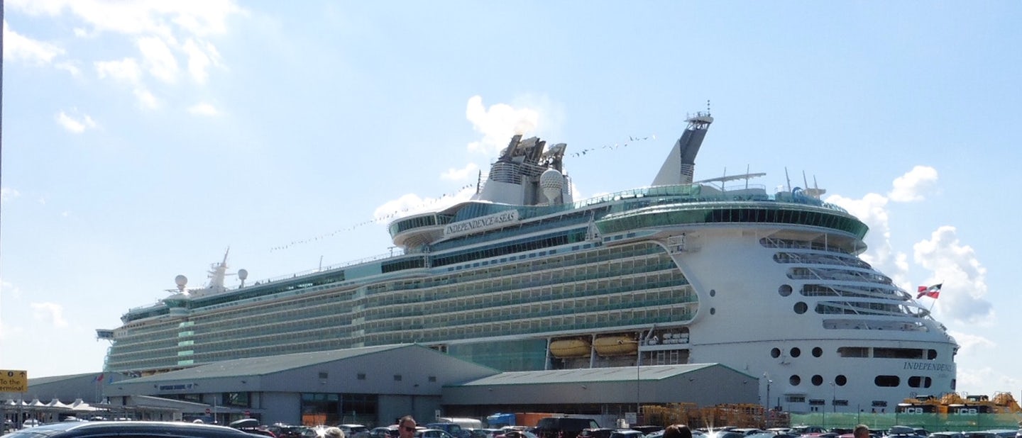 The Independence of the Seas in Southampton.