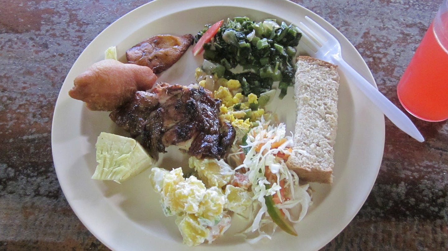 Go Native Jamaica! excursion.  Jamaican foods.
