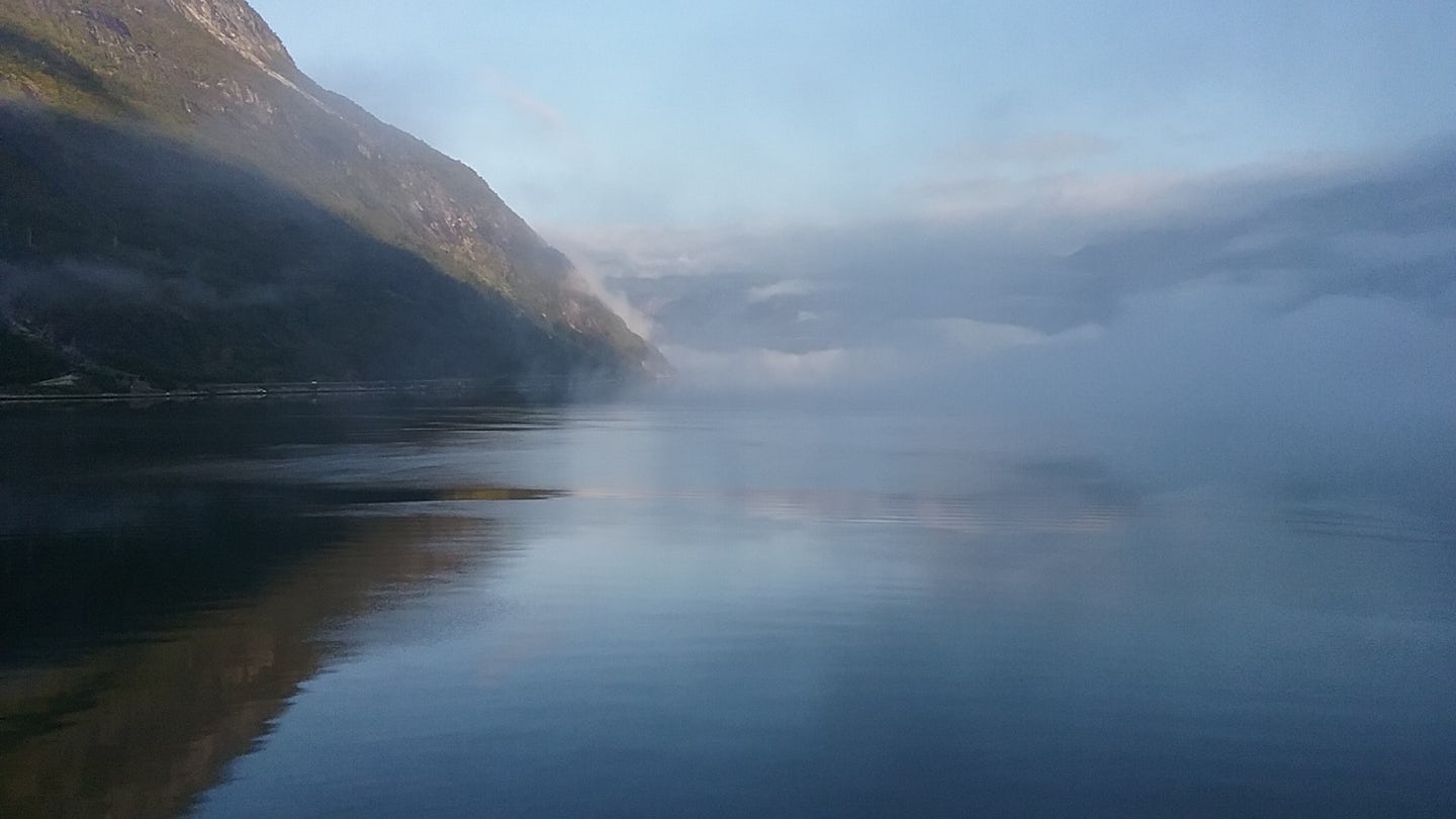Waking up in a fjord