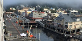 A view from our cabin of Ketchikan.