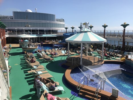The pool deck of the Gem