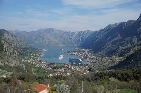 The harbor in Kotor, Montenegro