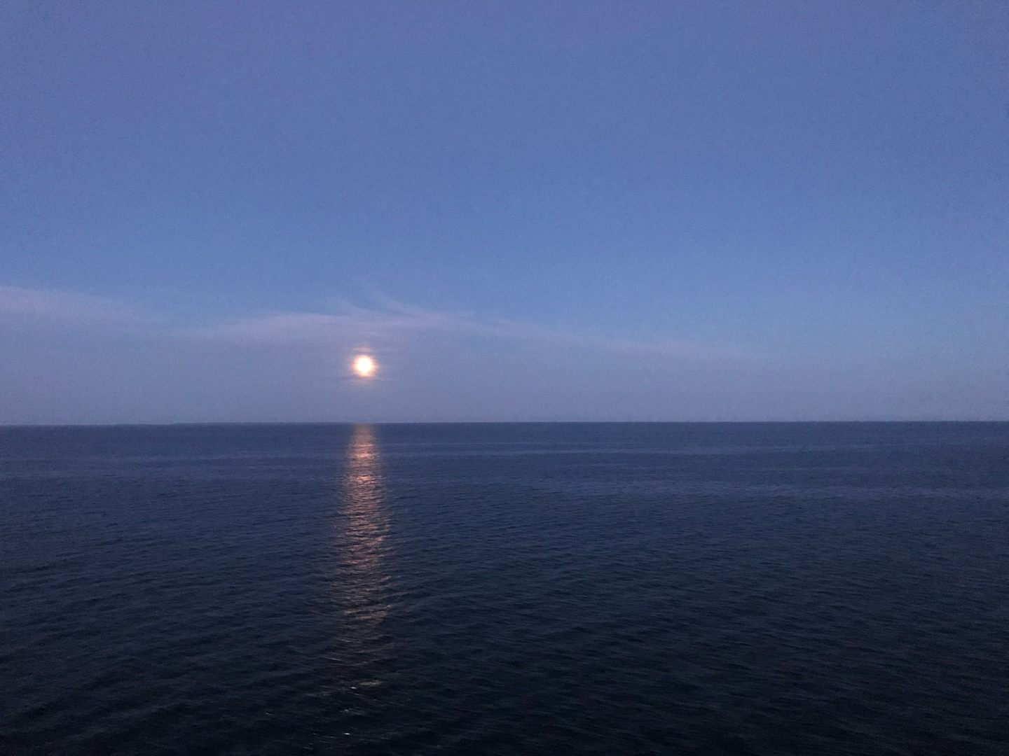 Moon over the Baltic