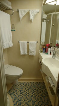 Bathroom - it's bigger than it looks (shower unit is tucked in the left