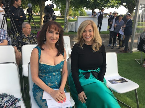 CEO of Crystal Cruises and the Godmother of Crystal Bach