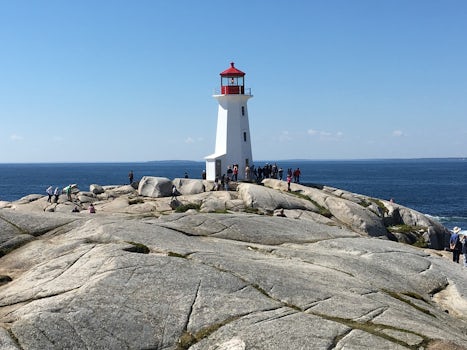 Lighthouse at Peggy's Cove in Nova Scotia