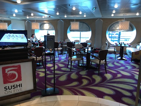 Celebrity Summit, Sushi on 5 restaurant.  You need to eat here!