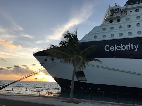 Celebrity Summit at sunrise in Bermuda