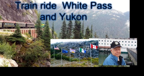 The flags greeted us at the top, hubby loved the White Pass baseball cap he purchased along the way.