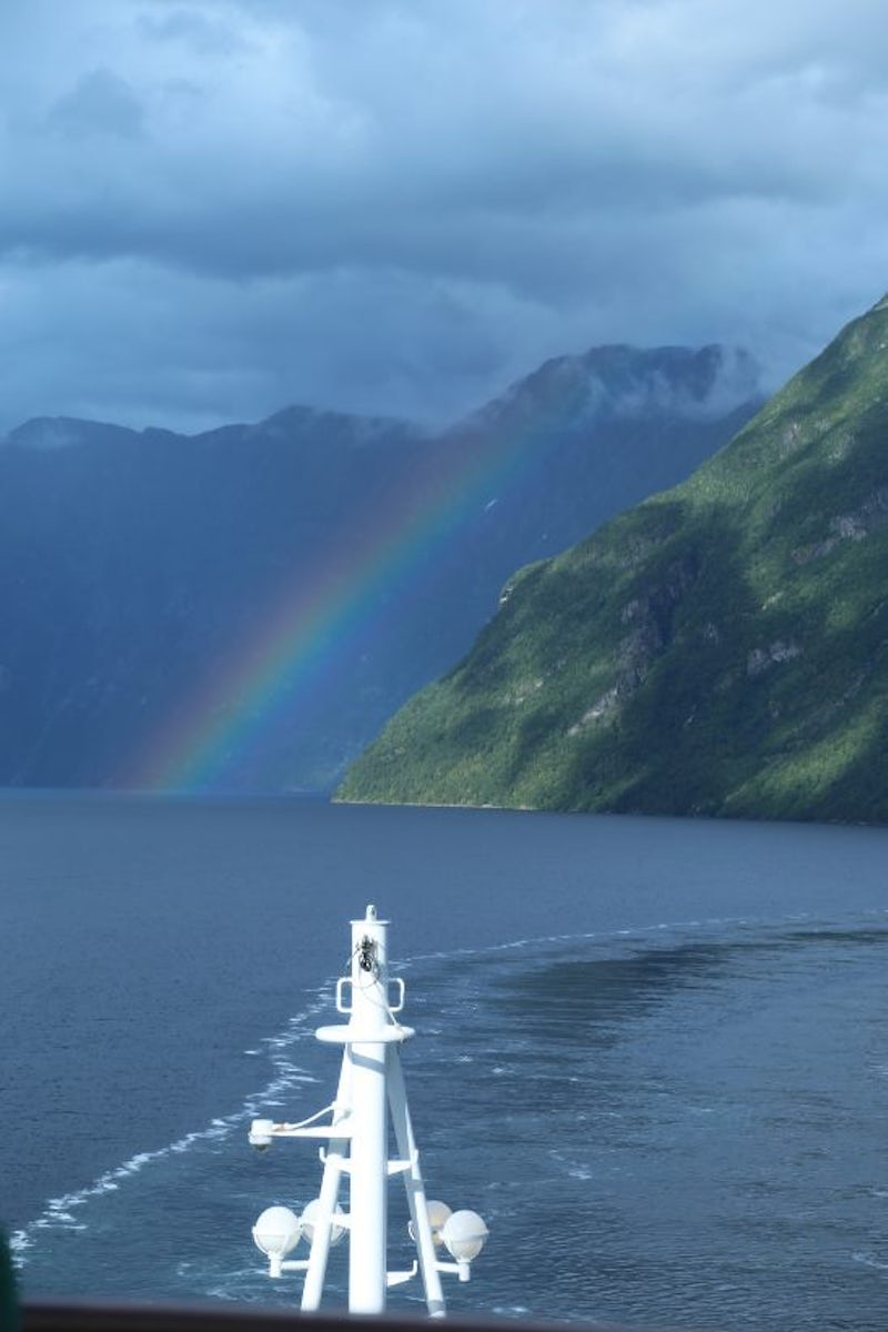 Rainbow in the fjords