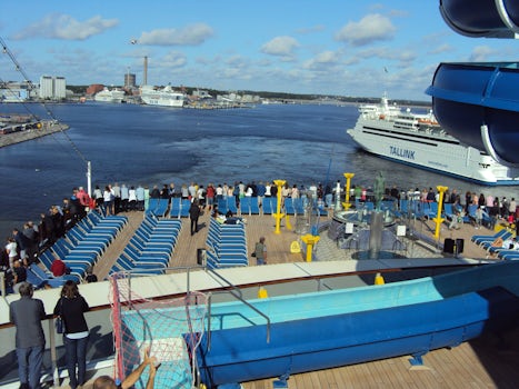 Departure Frimhamnen port Stockholm.