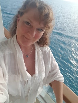 Me, about to turn 50 (on our balcony)