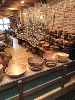 Woodworking crafts, store in Bar Harbor