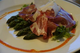 Lovely asparagus and ham dish