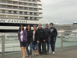 A part of my family on the port of Genova