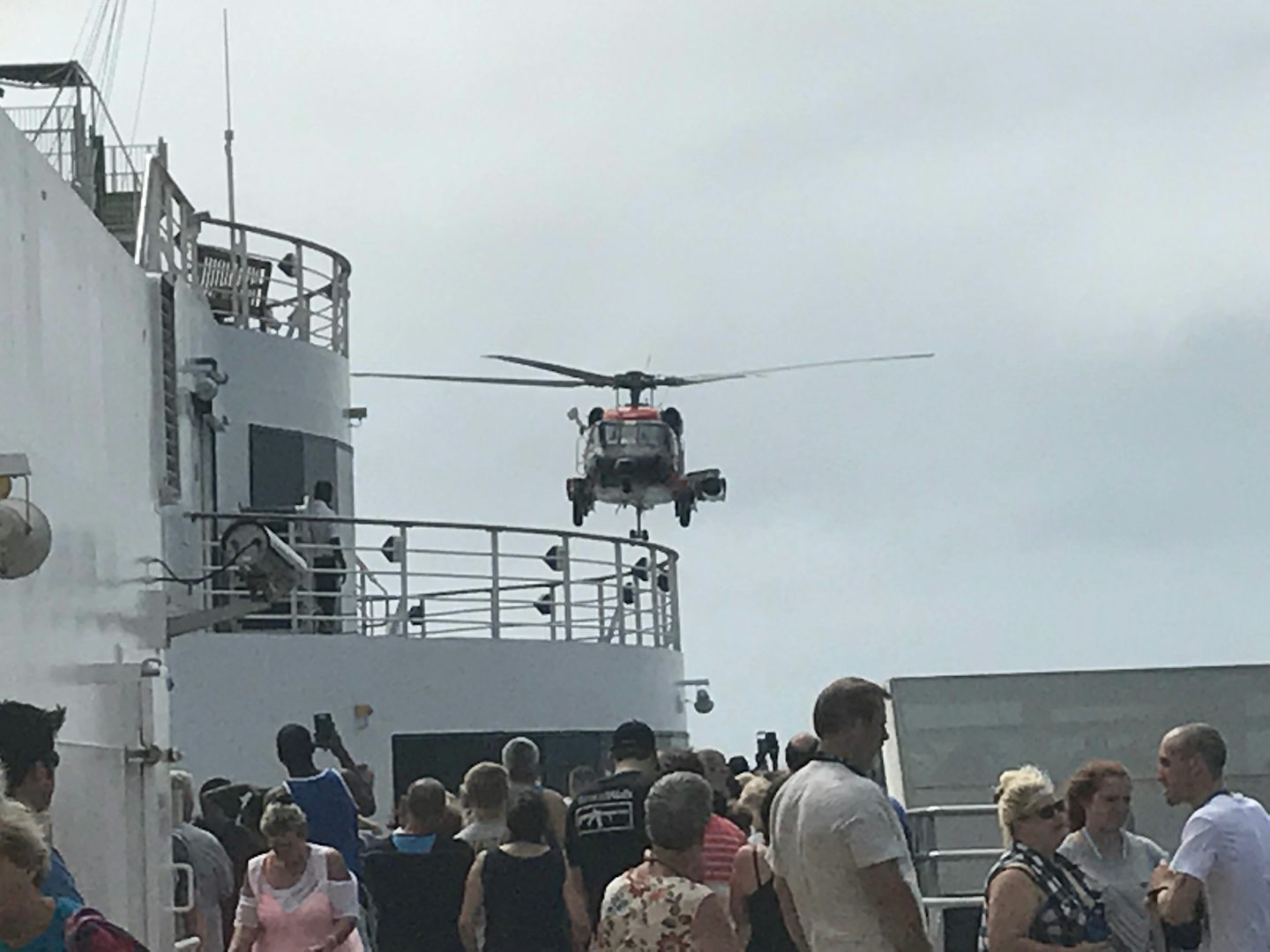 Medical airlift on 9/25/2017 at Serenity deck
