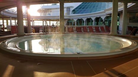 The Solarium, two enormous hot tubs in an adult only area of the ship.  Bea