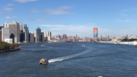 View of Manhattan from QM2