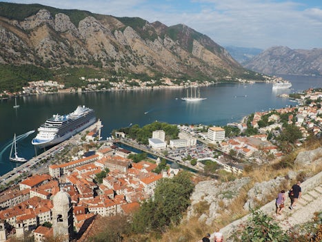 View from the hills over Kotor, Montenegro