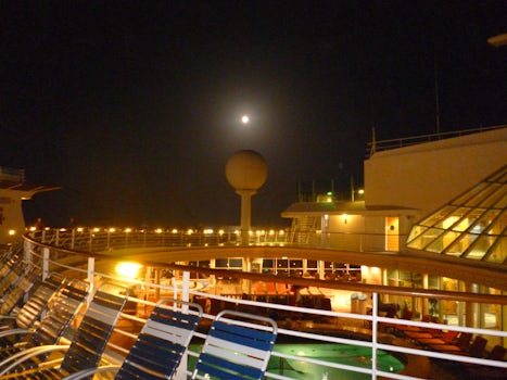 Full moon from Navigator of the Seas