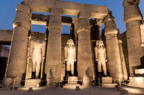 The Temple of Luxor at night is an excursion.