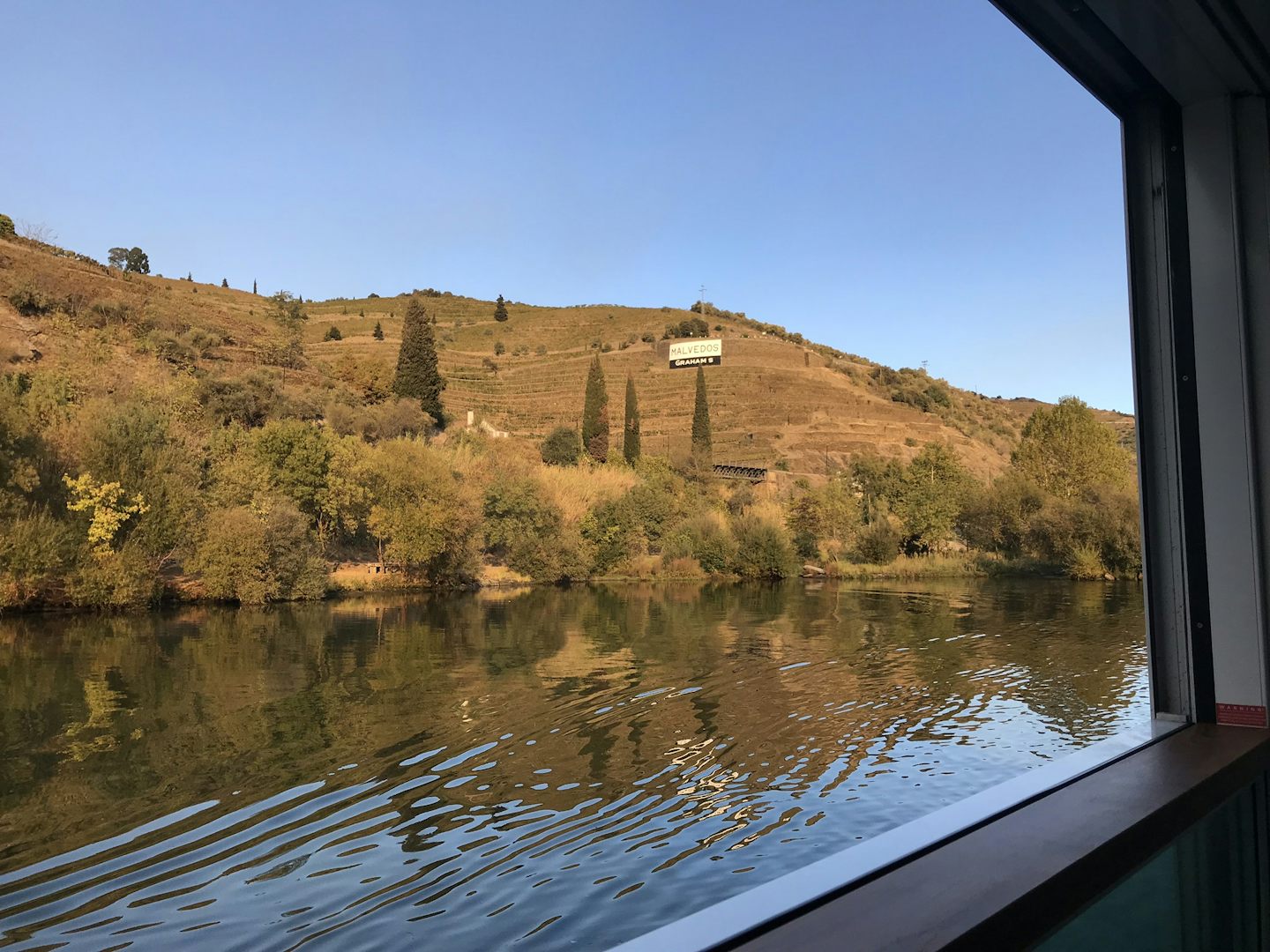 Douro river, view from cabin balcony