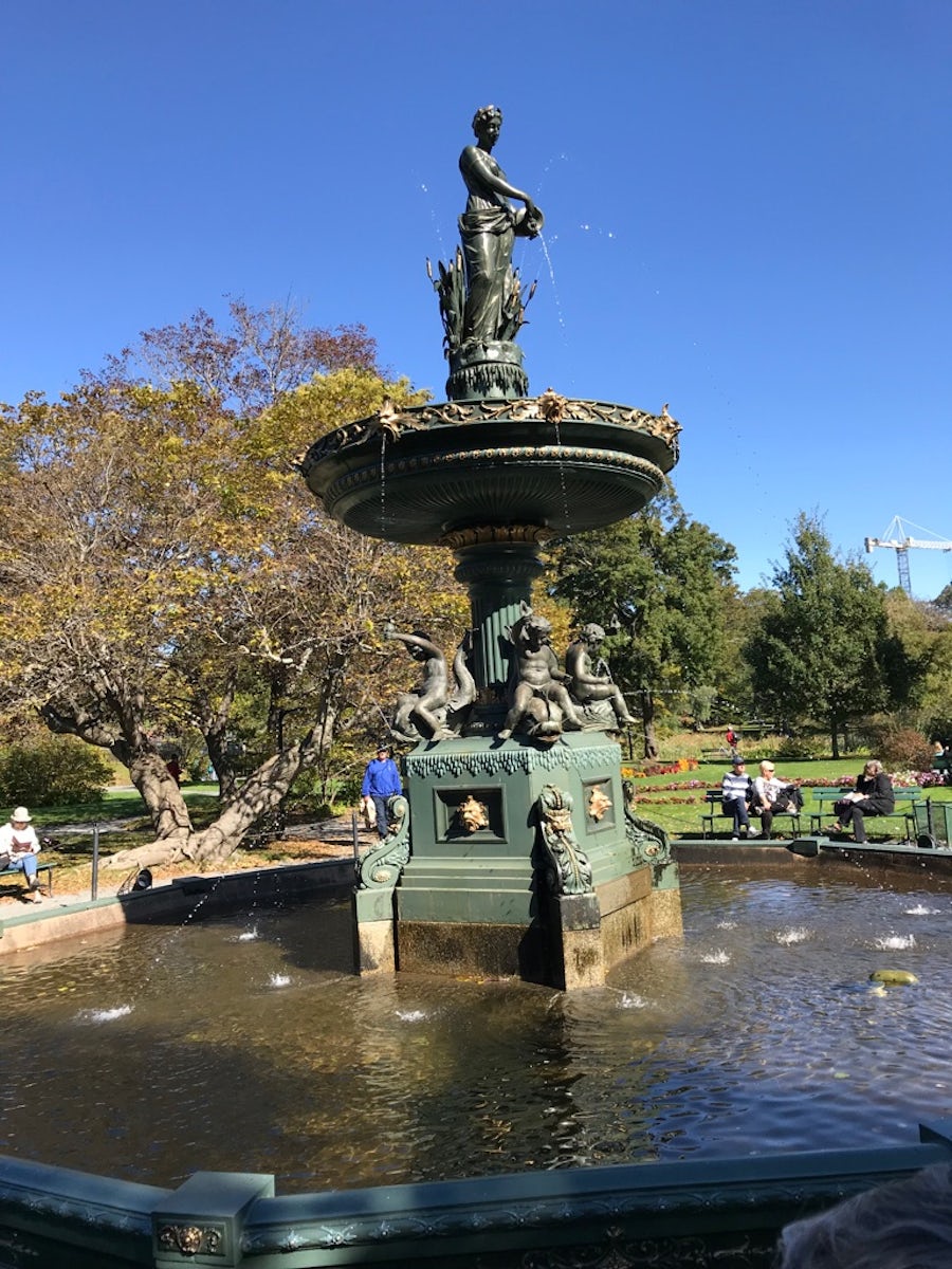 Fountain in the Public Gardens of St. John, NB, Canada