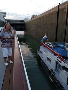 Going into the locks