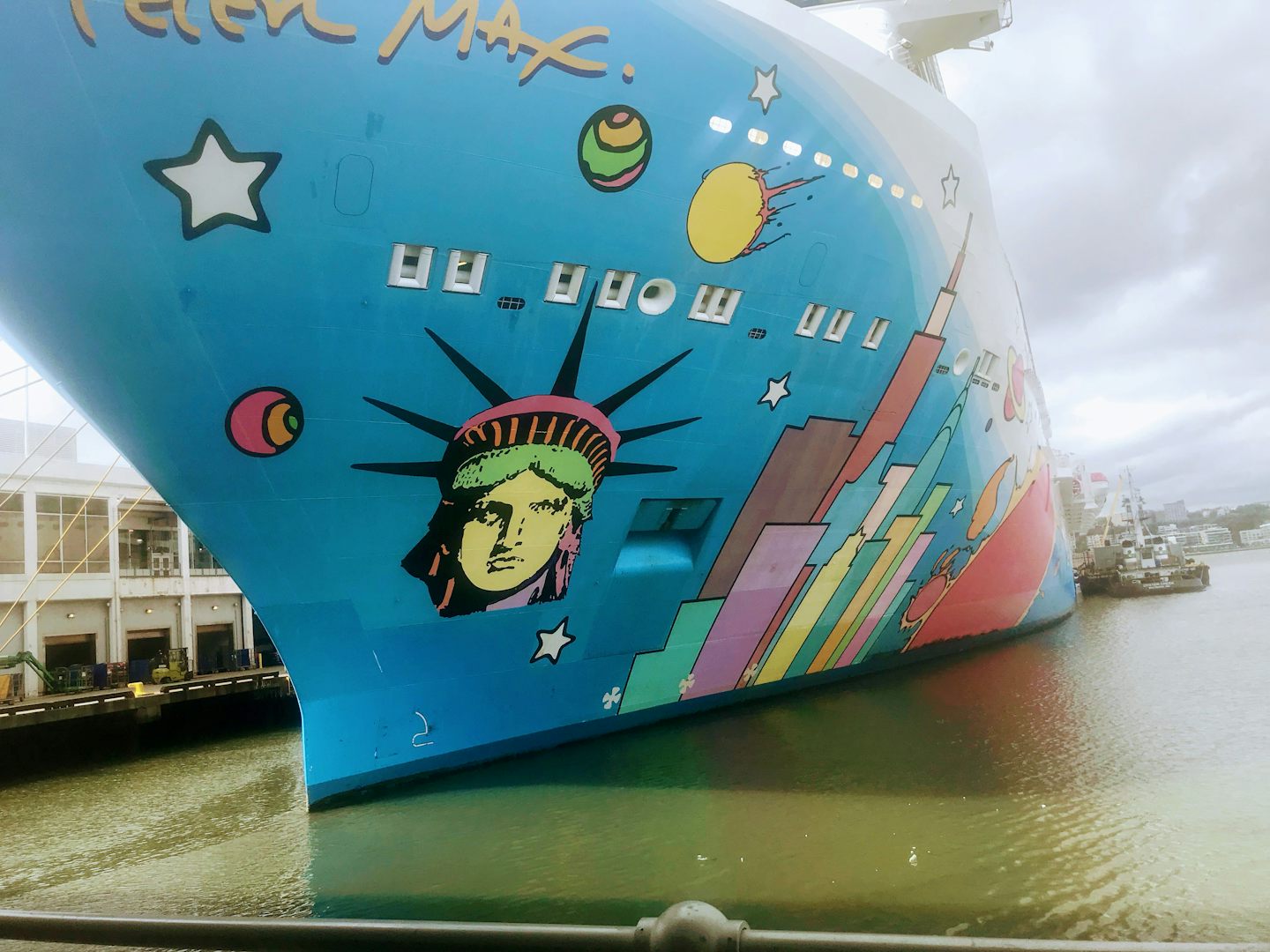 Breakaway ship docked in Manhattan.