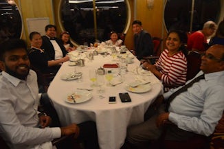 Enjoying a Lovely Dinner with Family and Friends at the Edelweiss Restauran