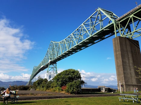 Astoria, Oregon.  Bridge over the Columbia river