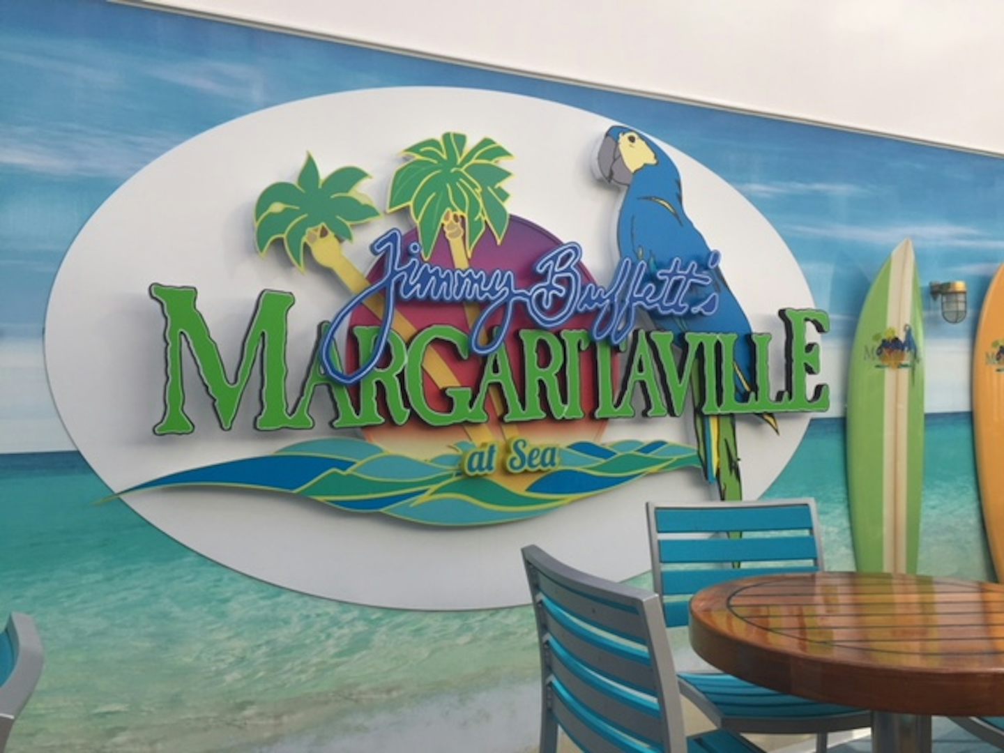 Margaritaville restaurant onboard the Escape