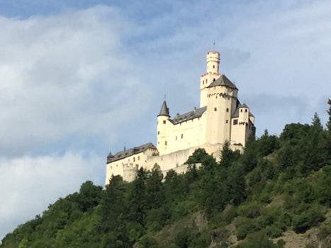 Castle on the Rhine - viewed from the ship.