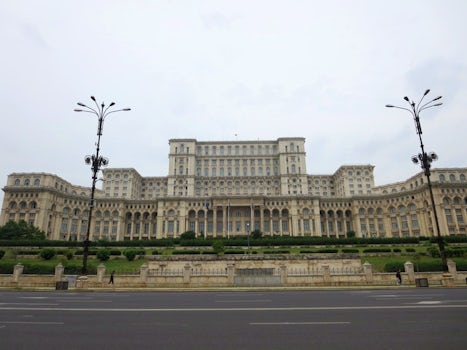 Palace of the Parliament in Bucharest, Romania. 2nd largest building in the