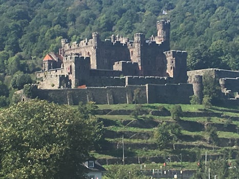 Beautiful castle along the way on the Romantic Rhine River cruise