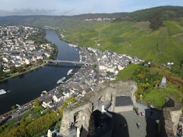 Bernkastel-Kues on the Mosel, from the castle overlooking the town.  (A 20