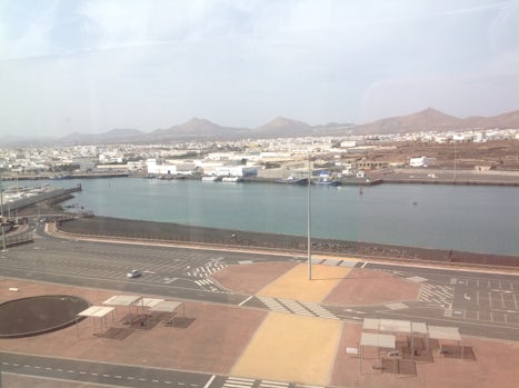 This is lanzarote when we were in port.