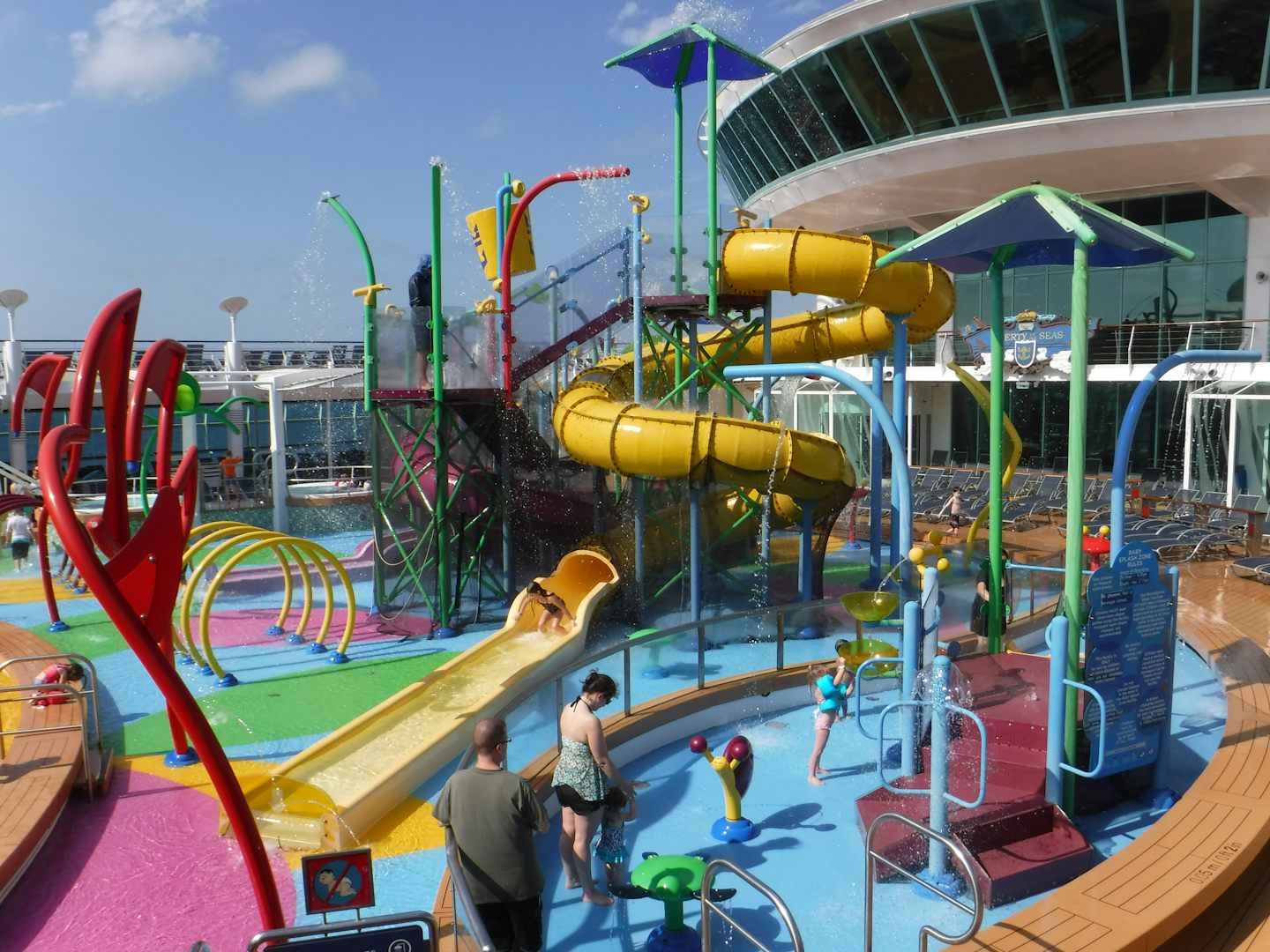 This is Splay Away Bay water play area for the smaller kids.