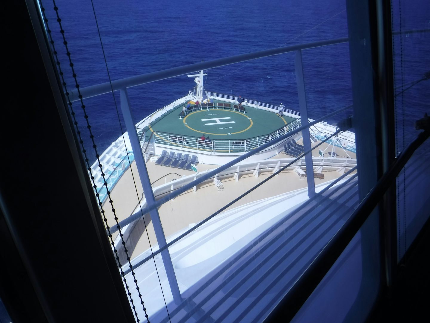 The Liberty of the Seas has a helicopter landing pad in case of dire emerge