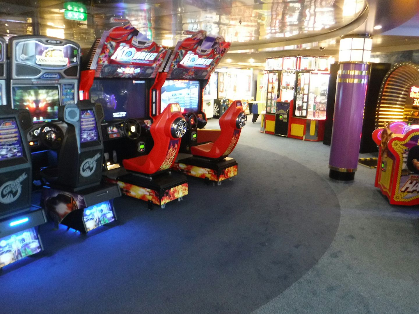 The arcade is very large and has lots of games to play and test your skills