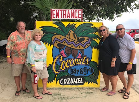Us at the Famous Coconuts.