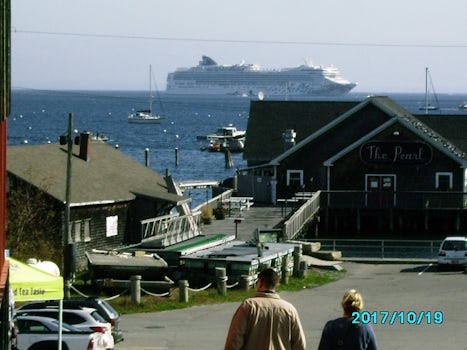 Our ship off of Rockland,Maine  last excursion.