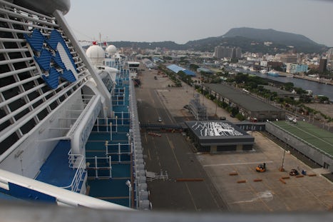 Viewing platforms looking over the ship - love them all!