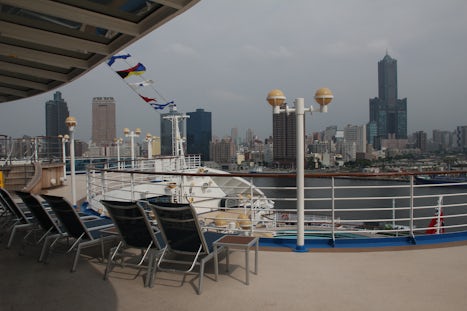 Plenty of outdoor space that was largely useless in an Asia cruise.