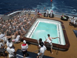 Crossing the Equator, King o the Seas  Neptune on Board!