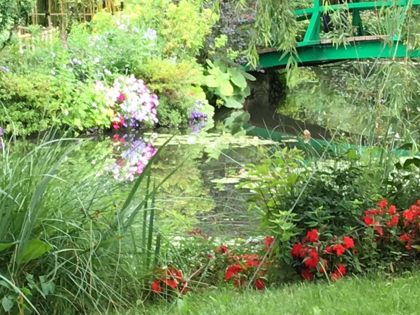Bridge in Monet’s Garden water lily pond